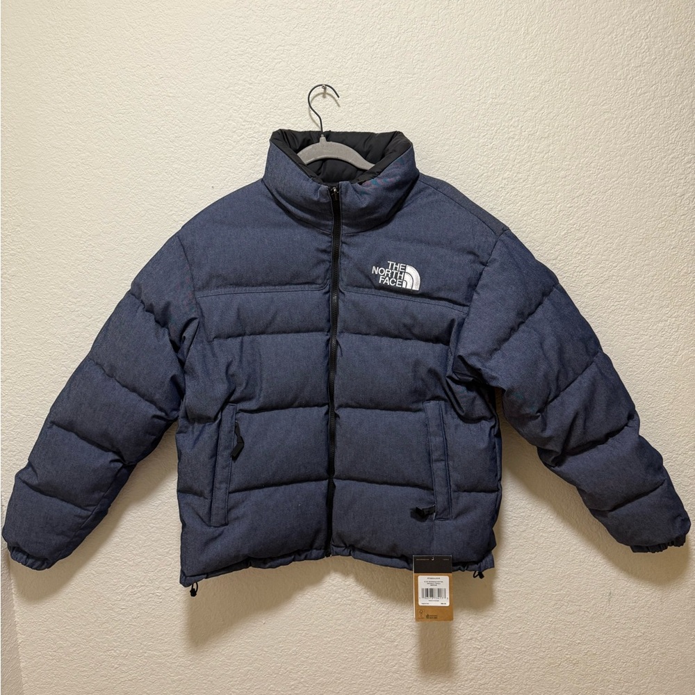 The North Face Mens Nuptse 92' Navy Puffer Jacket Reversible